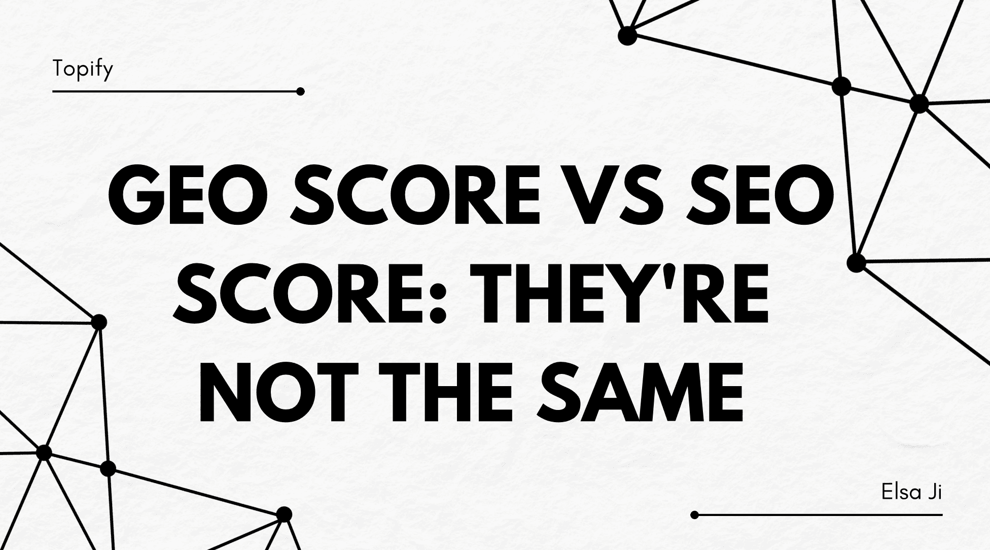 GEO Score vs SEO Score: They’re Not the Same