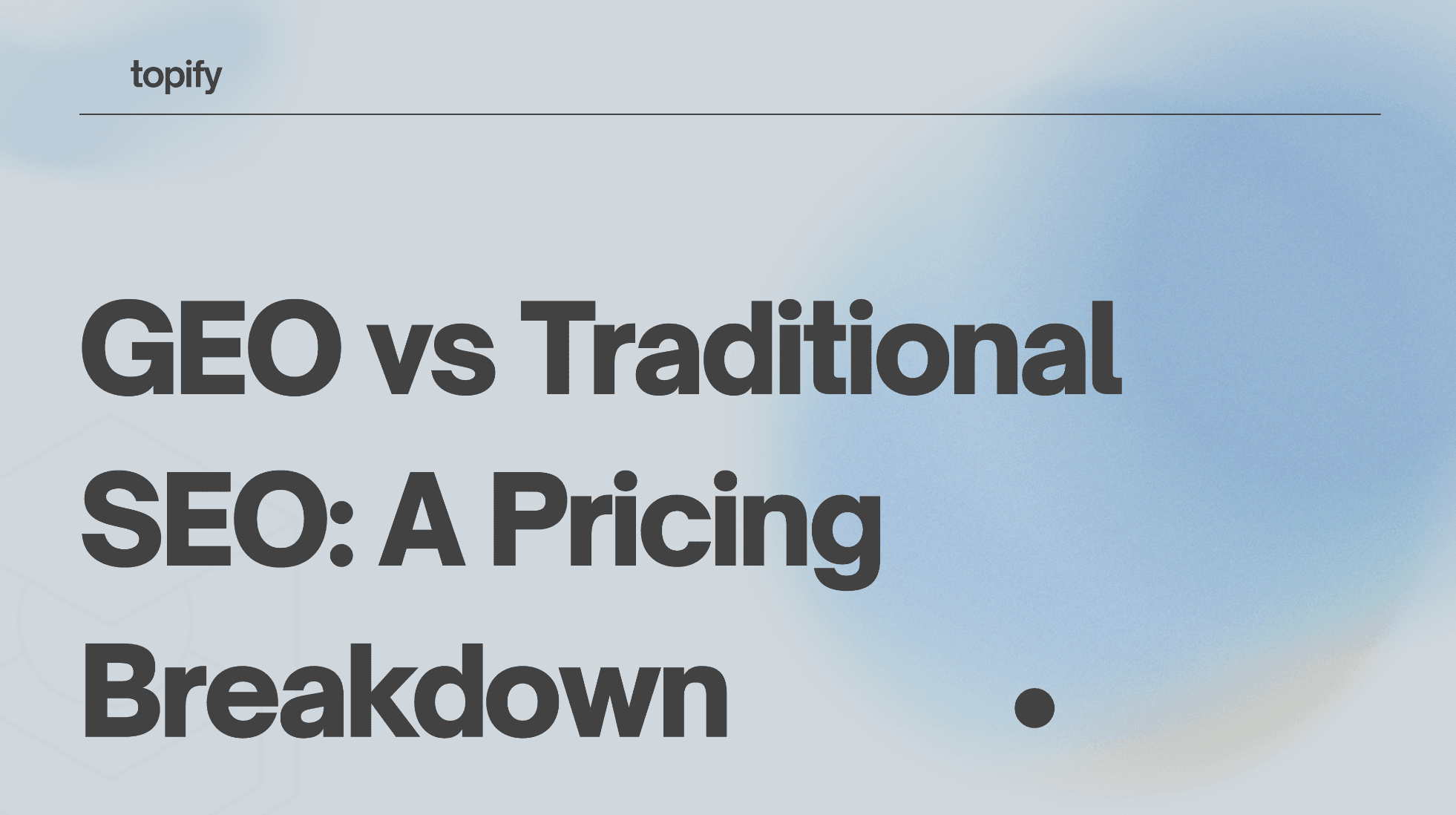 GEO vs Traditional SEO: A Pricing Breakdown