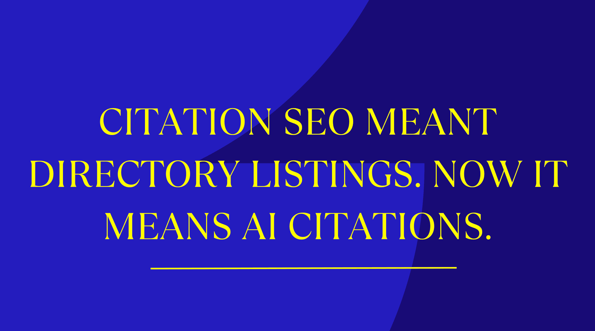 Citation SEO Meant Directory Listings. Now It Means AI Citations.