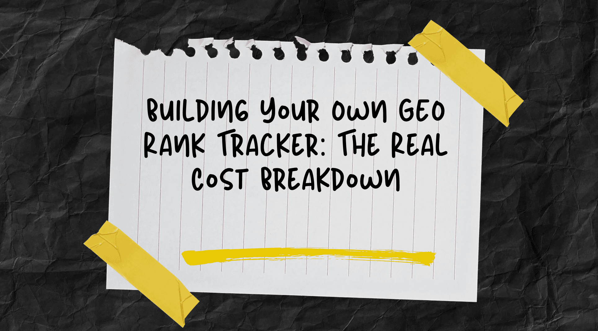 Building Your Own GEO Rank Tracker: The Real Cost Breakdown