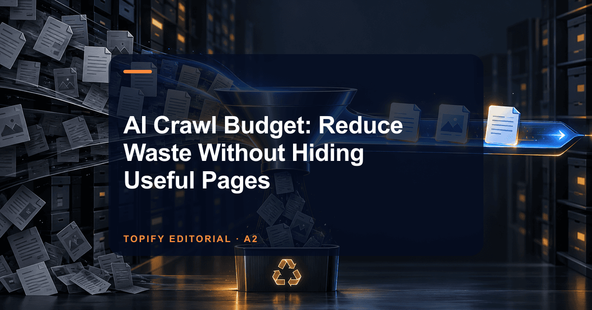 AI Crawl Budget: Reduce Waste Without Hiding Useful Pages