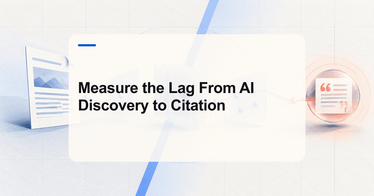 Measure the Lag From AI Discovery to Citation