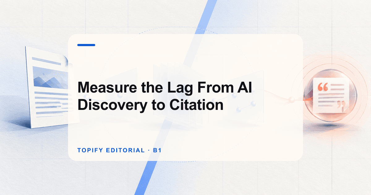 Measure the Lag From AI Discovery to Citation
