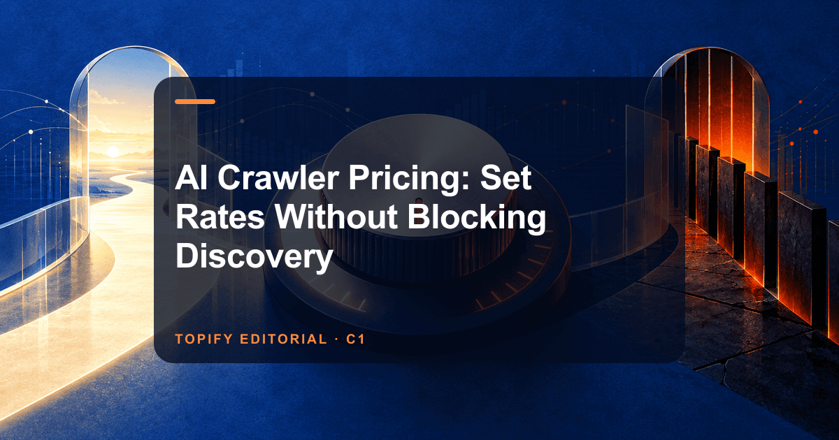 AI Crawler Pricing: Set Rates Without Blocking Discovery