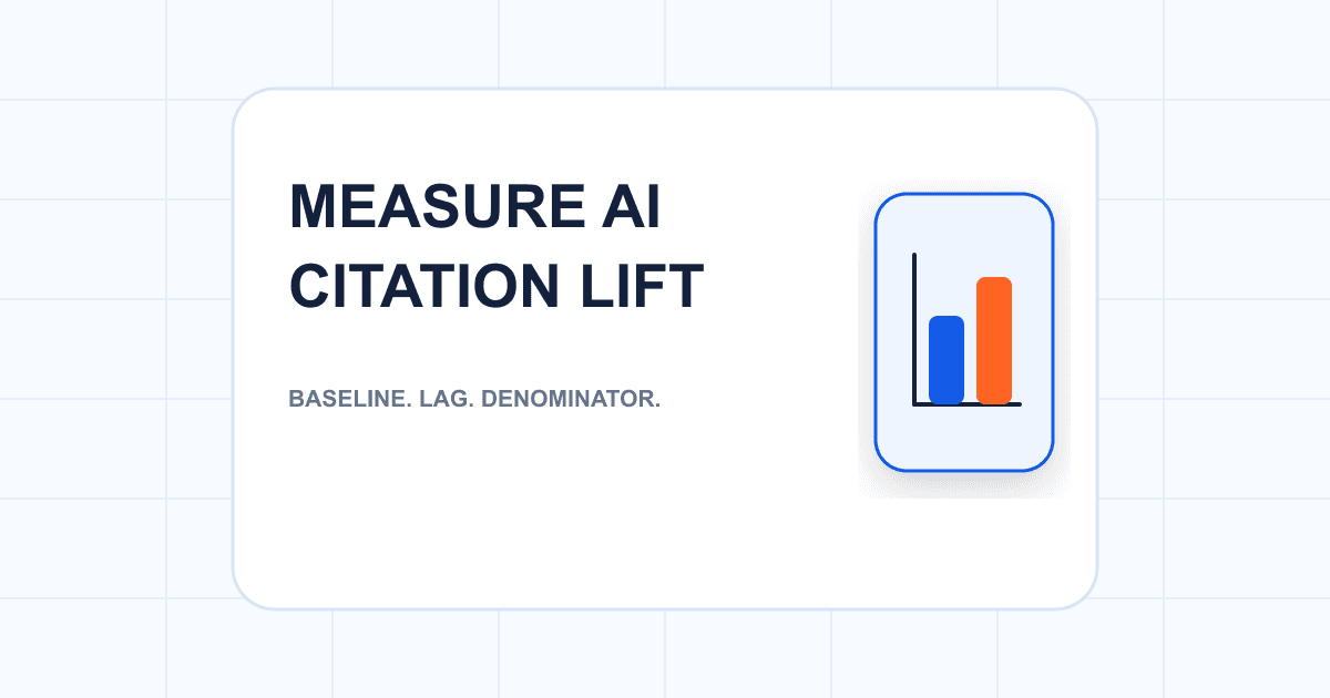 How to Measure AI Citation Lift After a Content Update