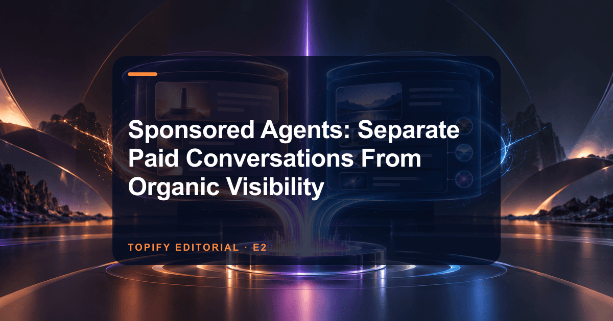 Sponsored Agents: Separate Paid Conversations From Organic Visibility